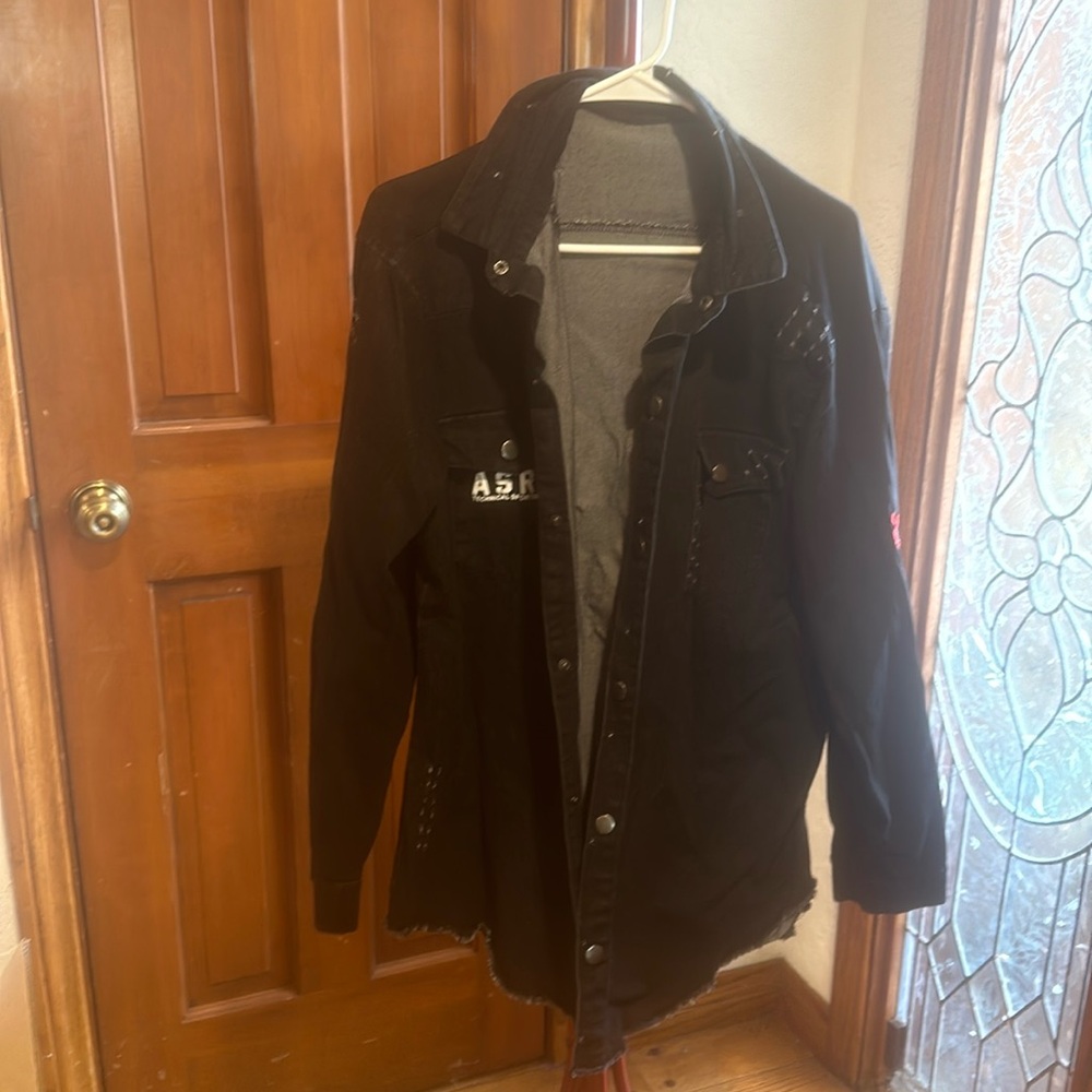 ASRV Black Lightweight Casual Jacket